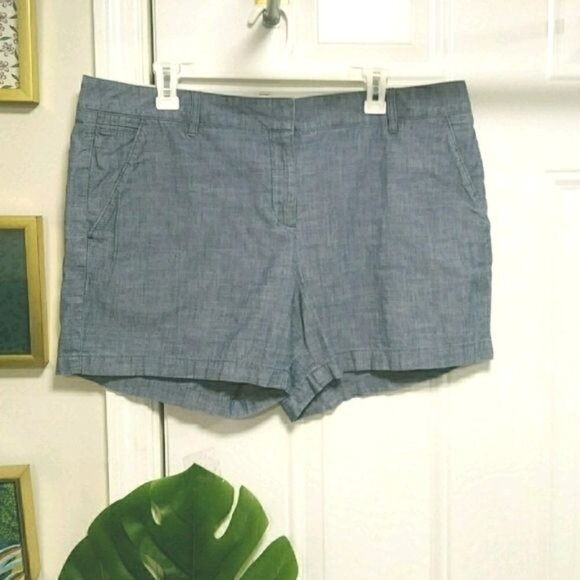 Lands Inn 5 inch Classic Linen/Chambray Shorts Low Rise16 - Picture 2 of 11
